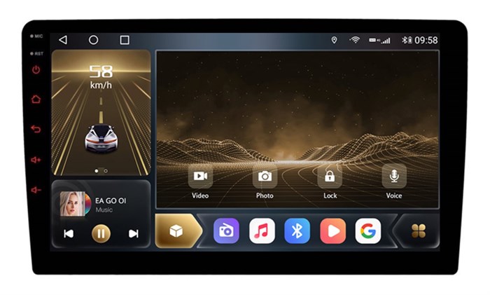 Универсальная магнитола 2 DIN 1010-D 10 дюймов CarMedia на Android 10.0 - фото 366234