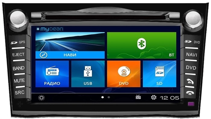 Штатная магнитола Mydean 2061 Black для Subaru Legacy (2009-), Outback (2009-) - фото 36922