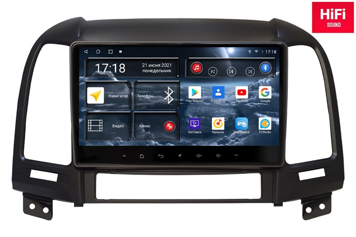 Штатная магнитола Redpower 75008 Hi-Fi 8/256 ГБ для Hyundai Santa Fe III 2005-2012 на Android 10.0 - фото 370305