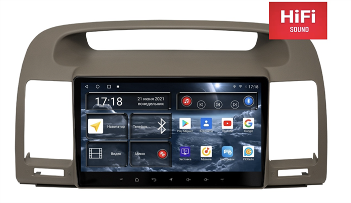 Штатная магнитола Redpower 75164 Hi-Fi 8/256 ГБ для Toyota Camry V30 2001-2006 на Android 10.0 - фото 370687