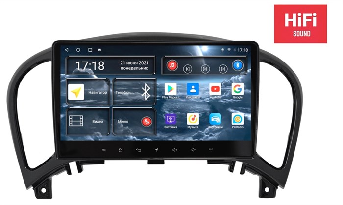 Штатная магнитола Redpower 75299 Hi-Fi 8/256 ГБ для Nissan Juke I 2010-2019 на Android 10.0 - фото 371034