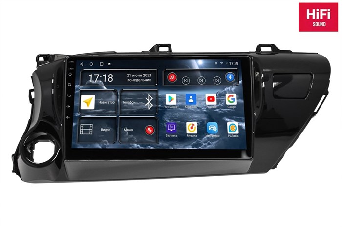 Штатная магнитола Redpower 75186 Hi-Fi 8/256 ГБ для Toyota Hilux VIII 2015-2020 на Android 10.0 - фото 371168