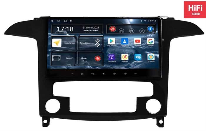 Штатная магнитола Redpower 75139G Hi-Fi 8/256 ГБ для Ford S-MAX 2006-2015 глянец с климат-контролем на Android 10.0 - фото 371319