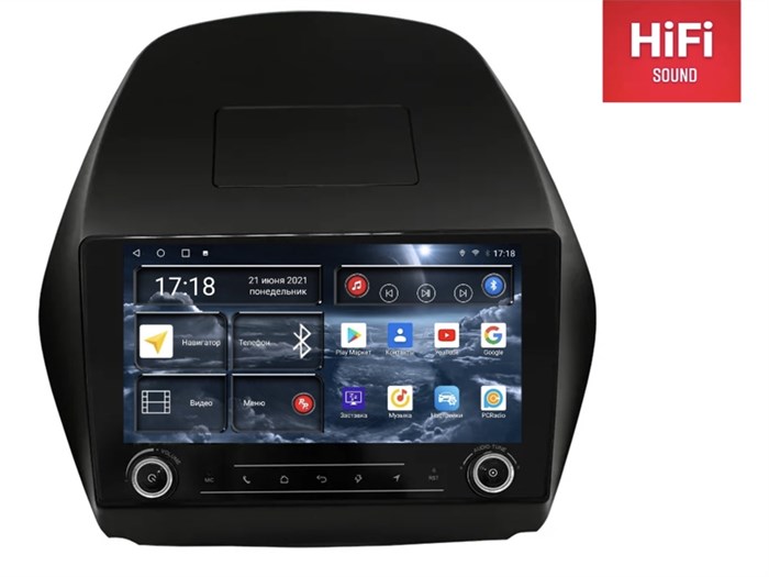 Штатная магнитола Redpower K75047 Hi-Fi 8/256 ГБ для Hyundai ix35, Tucson II 2010-2015 на Android 10.0 - фото 372235
