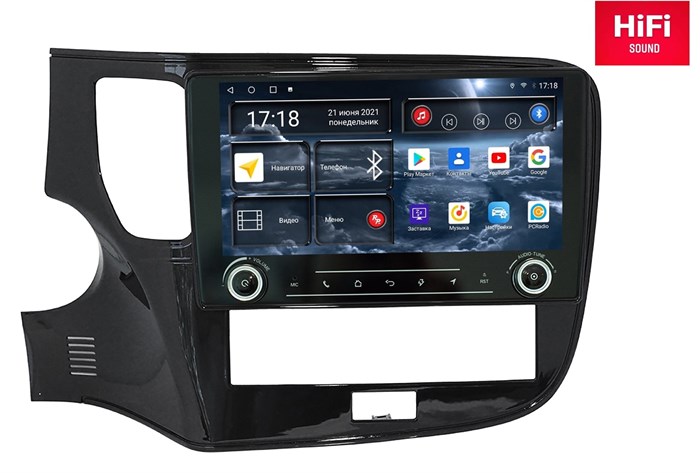 Штатная магнитола Redpower K75256 Hi-Fi 8/256 ГБ для Mitsubishi Outlander III 2019-2024 на Android 10.0 - фото 372284