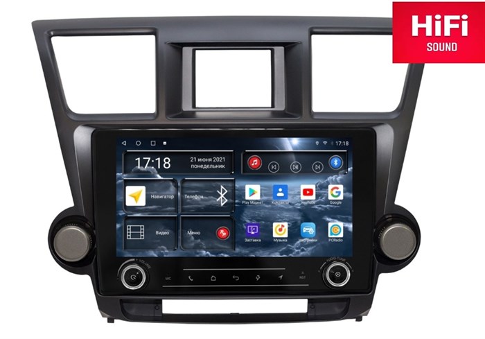 Штатная магнитола Redpower K75035 Hi-Fi 8/256 ГБ для Toyota Highlander (U40) 2007-2013 на Android 10.0 - фото 372364