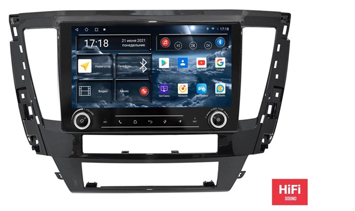 Штатная магнитола Redpower K75426 Hi-Fi 8/256 ГБ для Mitsubishi Pajero Sport III 2021+ на Android 10.0 - фото 372628