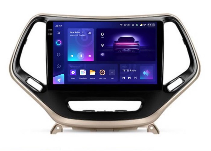 Штатная магнитола Teyes CC3 2K 4/64 ГБ для Jeep Cherokee IV (WK2) 2013-2017 на Android 10.0 - фото 378738