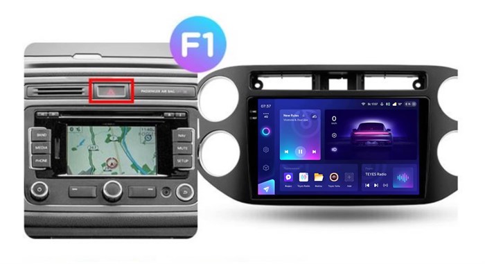 Штатная магнитола Teyes CC3 2K 4/64 ГБ для Volkswagen Tiguan 2007-2016 на Android 10.0 - фото 379377