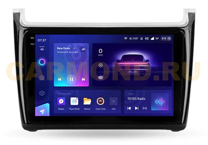Штатная магнитола Teyes CC3 2K 6/128 ГБ для Volkswagen Polo 5 2009-2019 на Android 10.0 - фото 379994