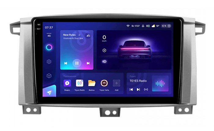 Автомагнитола Teyes CC3 2K 6/128 ГБ для Toyota Land Cruiser 100 2002-2007 на Android 10.0 - фото 381308