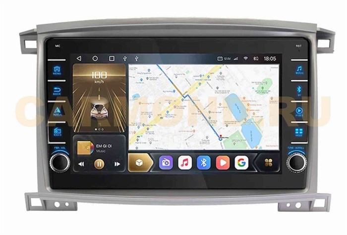 CarMedia SF-1698-2-Q (с кнопками) для Toyota Land Cruiser 100 2002-2008 на Android 10.0 - фото 384018