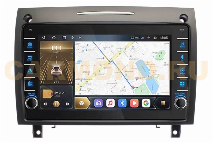 CarMedia SF-9988-A-D (с кнопками) для Mercedes SLK-klasse II (R171) 2004-2009 на Android 10.0 - фото 384087
