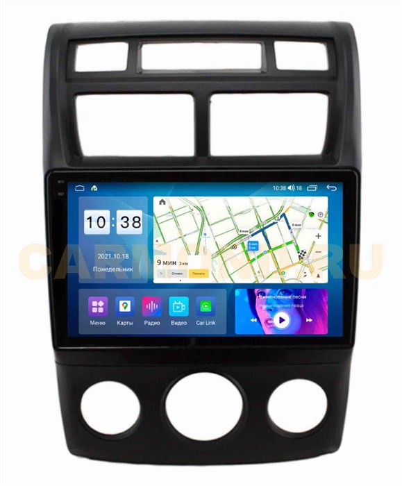 Штатная магнитола Parafar для Kia Sportage II 2007-2010 кондиционер (экран 2K) на Android 11.0 (PF536U2K-Low-AC) - фото 384269