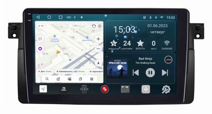 Штатная магнитола Redpower Slim 2K 71081 для BMW E46 1997-2006 на Android 10.0 - фото 384412