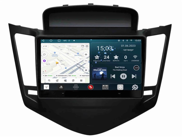 Штатная магнитола Redpower Slim 2K 71045B для Chevrolet Cruze I 2009-2012 на Android 10.0 - фото 384431