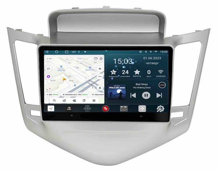 Штатная магнитола Redpower Slim 2K 71045S для Chevrolet Cruze I 2009-2012 на Android 10.0 Silver - фото 384436