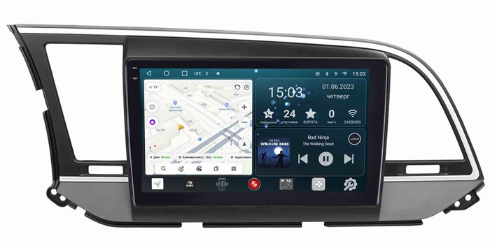 Штатная магнитола Redpower Slim 2K 71094 для Hyundai Elantra VI (AD) 2016-2019 на Android 10.0 - фото 384485