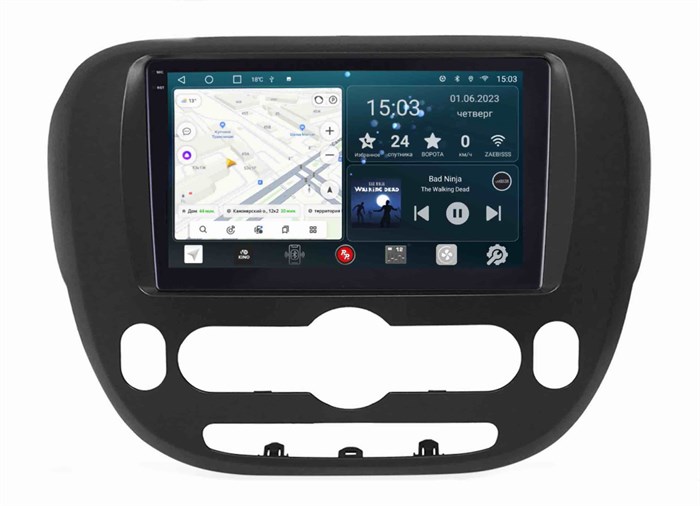 Штатная магнитола Redpower Slim 2K 71044 для KIA Soul II 2013-2019 на Android 10.0 - фото 384855