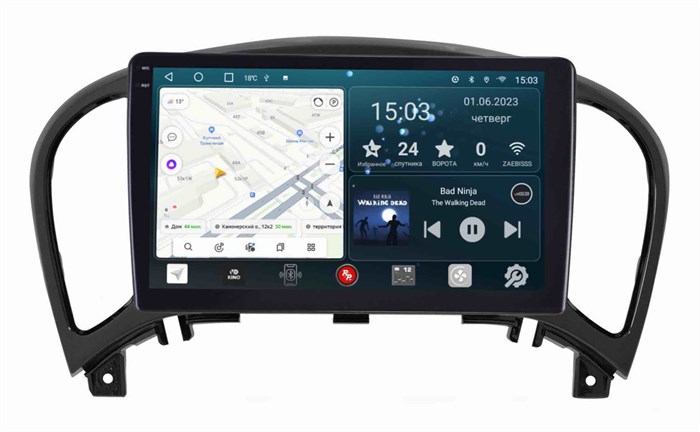 Штатная магнитола Redpower Slim 2K 71299 для Nissan Juke I 2010-2019 на Android 10.0 - фото 384865
