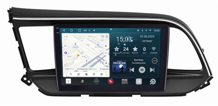 Штатная магнитола Redpower Slim 2K 71194 для Hyundai Elantra VI (AD) 2019-2020 на Android 10.0 - фото 384914