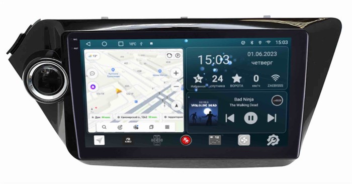 Штатная магнитола Redpower Slim 2K 71106 для Kia Rio III 2011-2017 на Android 10.0 - фото 385090