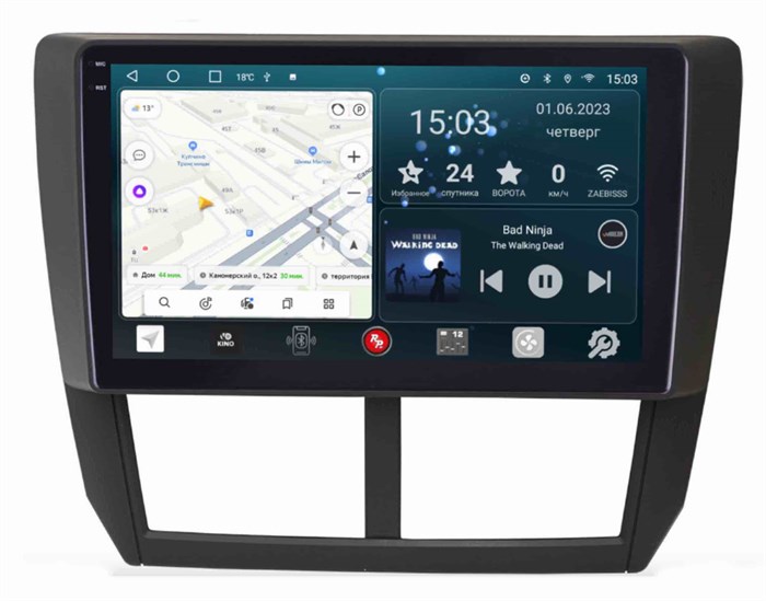 Штатная магнитола Redpower Slim 2K 71062 для Subaru Forester III, Impreza III 2007-2013 на Android 10.0 - фото 385130