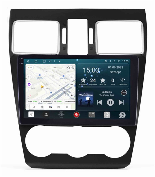 Штатная магнитола Redpower Slim 2K 71262 для Subaru Forester IV, XV I 2015-2018 на Android 10.0 - фото 385135