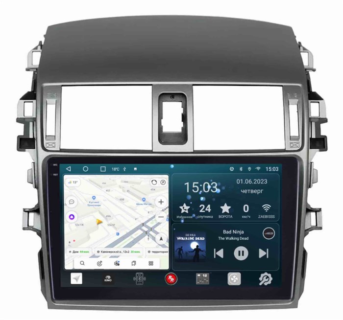 Штатная магнитола Redpower Slim 2K 71063 для Toyota Corolla X (E140, E150) 2006-2013 на Android 10.0 - фото 385150