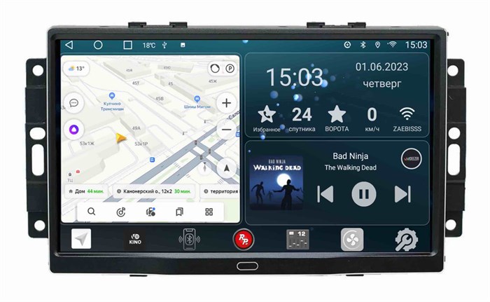 Штатная магнитола Redpower Slim 2K 71217 для Chrysler на Android 10.0 - фото 385203