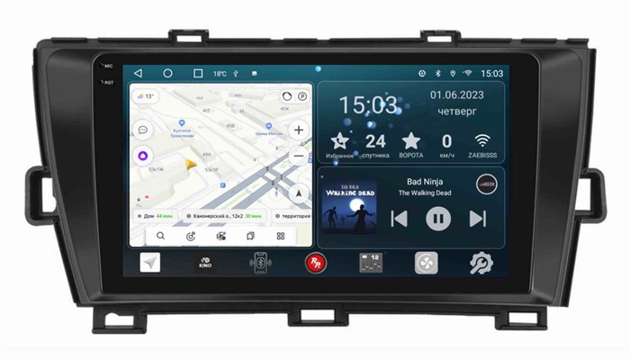 Штатная магнитола Redpower Slim 2K 71189 для Toyota Prius III (XW30) 2009-2015 на Android 10.0 - фото 385288