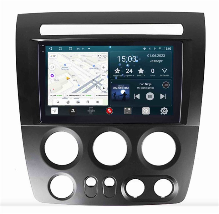 Штатная магнитола Redpower Slim 2K 71501 для Hummer H3 2005-2010 на Android 10.0 - фото 385533