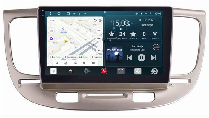 Штатная магнитола Redpower Slim 2K 71506 для KIA Rio 2005-2011 на Android 10.0 - фото 385553