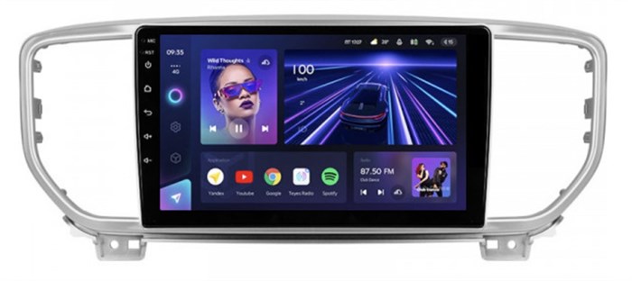 Штатная магнитола Teyes CC3 4/32 ГБ для KIA Sportage IV 2018-2022 на Android 10.0 - фото 386185