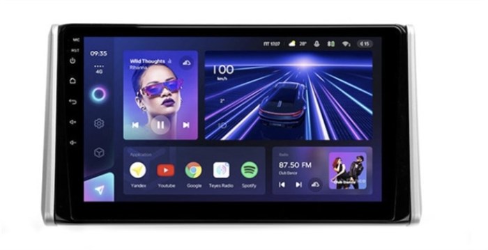 Штатная магнитола Teyes CC3 4/32 ГБ для Toyota RAV4 (XA50) 2018-2024 на Android 10.0 - фото 386366