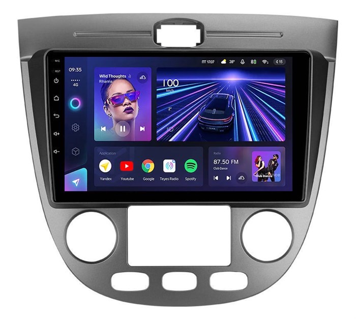 Штатная магнитола Teyes CC3 4/32 ГБ для Chevrolet Lacetti хэтчбек климат 2004-2013 на Android 10.0 - фото 386513
