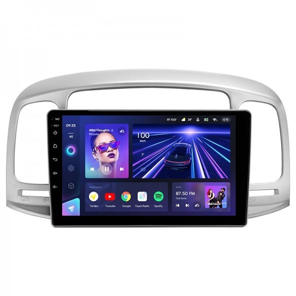 Штатная магнитола Teyes CC3 4/32 ГБ для Hyundai Accent, Verna 2005-2011 на Android 10.0 - фото 386655