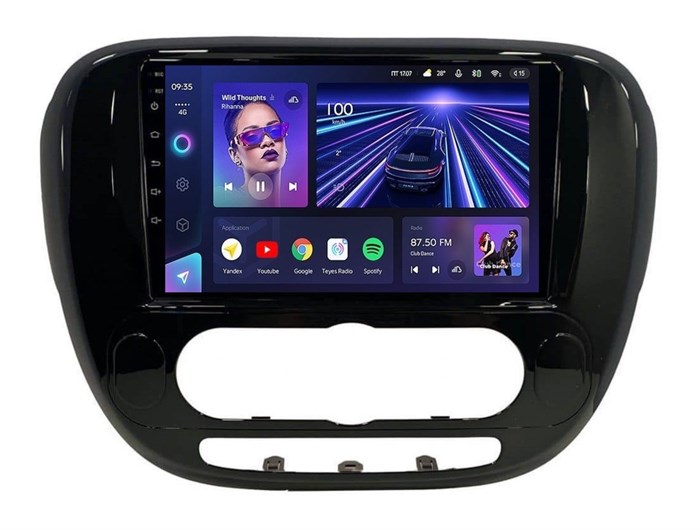 Штатная магнитола Teyes CC3 4/32 ГБ для KIA Soul II 2013-2019 кондей на Android 10.0 - фото 387104