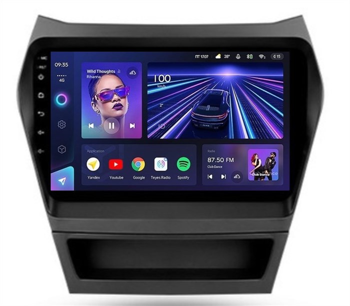 Штатная магнитола Teyes CC3L 4/32 ГБ для Hyundai Santa Fe III 2012-2019 на Android 10.0 - фото 387551