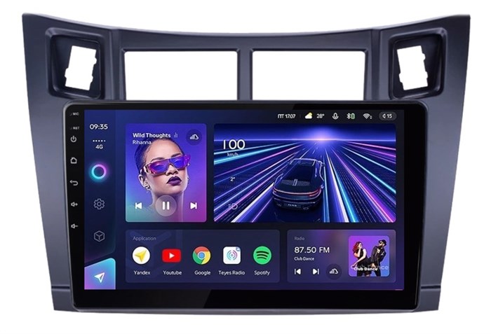 Штатная магнитола Teyes CC3L 4/32 ГБ для Toyota Yaris, Vitz, Platz 2005-2012 на Android 10.0 - фото 388260