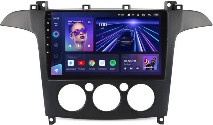 Штатная магнитола Teyes CC3L 4/32 ГБ для Ford S-MAX 2006-2015 кондей на Android 10.0 - фото 388263