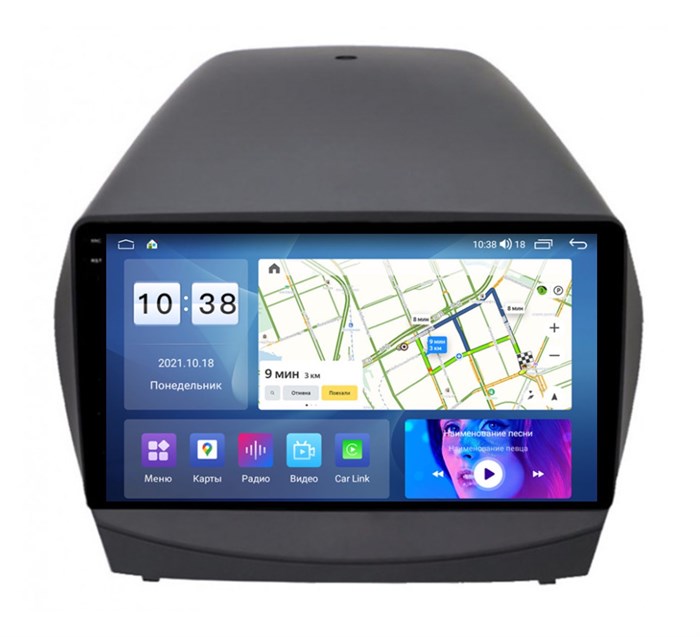 Штатная магнитола Parafar для Hyundai ix35, Tucson II 2011-2015 (экран 2K) на Android 11.0 (PF361U2K-Low) - фото 388358