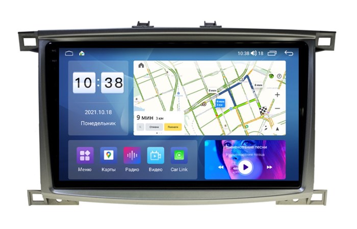 Штатная магнитола Parafar для Toyota LC100 2002-2007 (экран 2K) на Android 11.0 (PF450U2K-Low) - фото 388563