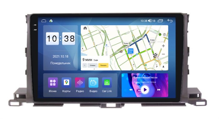 Штатная магнитола Parafar для Toyota Highlander (U50) 2014-2019 (экран 2K) на Android 11.0 (PF467U2K-Low) - фото 388642