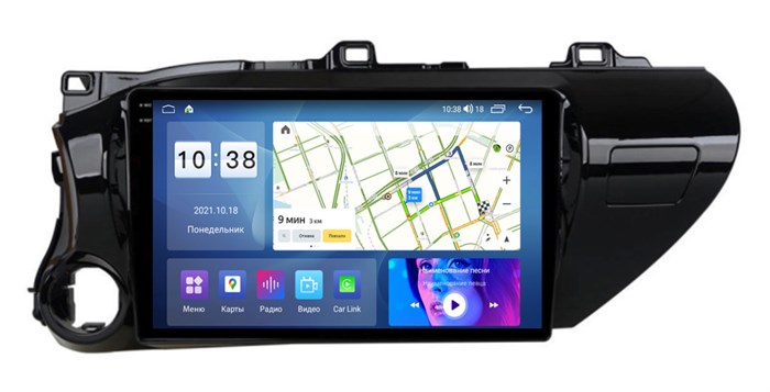 Штатная магнитола Parafar для Toyota Hilux VIII 2015-2020 (экран 2K) на Android 11.0 (PF063U2K) - фото 388876