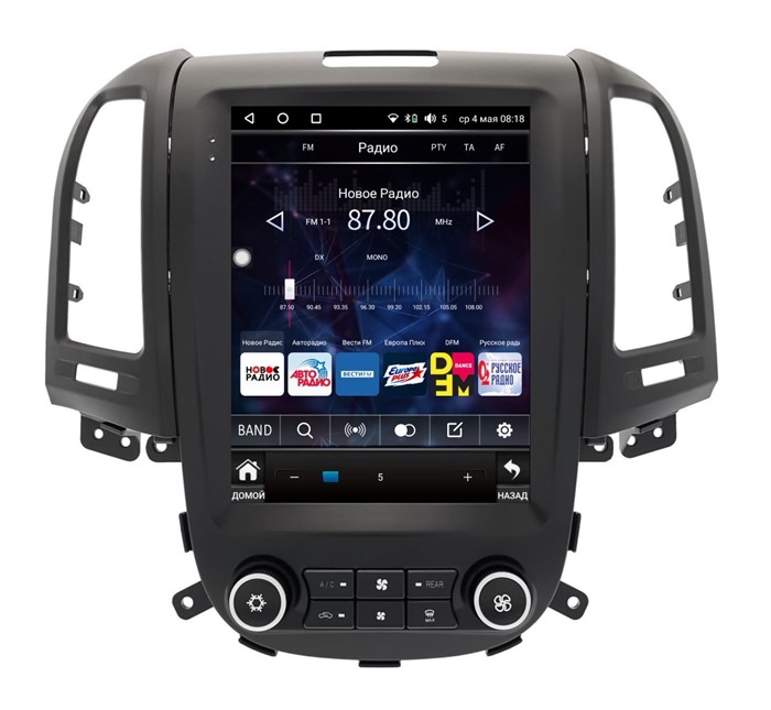 Штатная магнитола Wide Media KS1030R-4/32 для Hyundai Santa Fe 2006 - 2012 (авто с климат контролем) на Android 10.0 - фото 390295