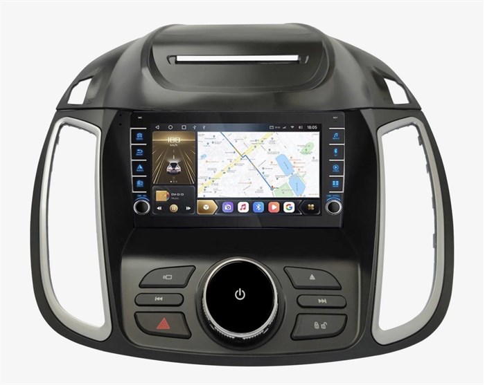 Головное устройство CarMedia SF-9203-1-Q (с кнопками) для Ford Kuga II 2013-2019 low на Android 10.0 - фото 391694