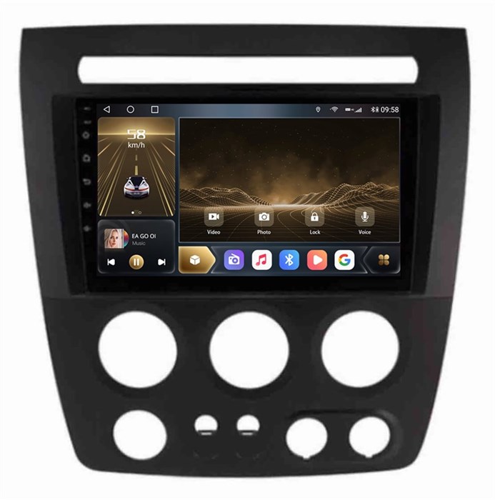 Штатная магнитола CarMedia OL-9298-U для Hummer H3 2005-2010 на Android 12.0 - фото 397175