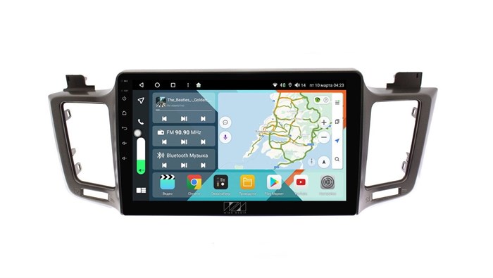 Wide Media KS1002QR-3/32 для Toyota RAV4 (CA40) 2013-2019 (для авто с одной камерой) на Android 10.0 - фото 397579