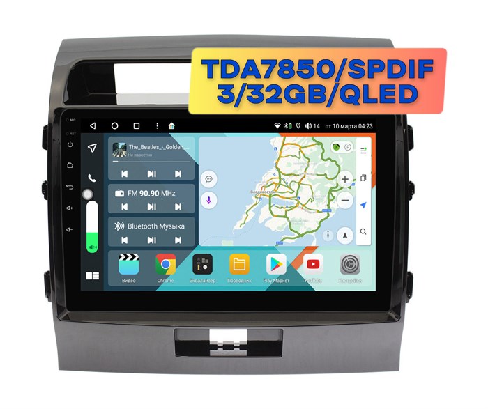 Wide Media KS1006QR-3/32 для Toyota Land Cruiser 200 2007-2015 для авто с усилителем на Android 10.0 - фото 397615